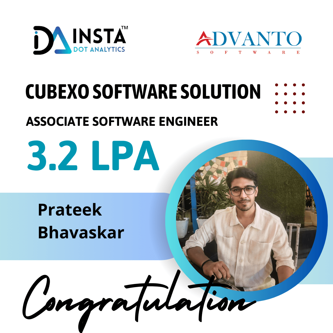 Full-Stack + Python / Java 48 placement student