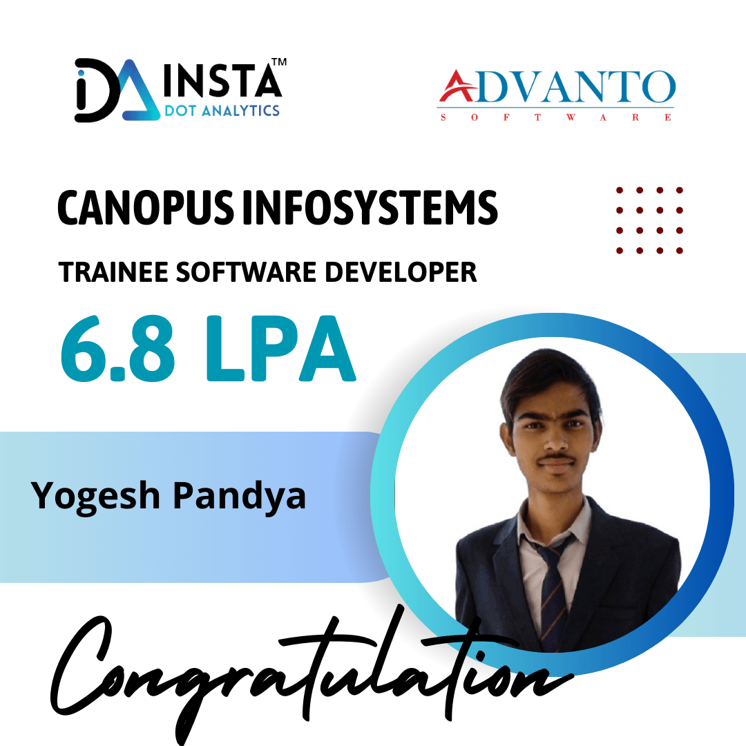 Full-Stack + Python / Java 36 placement student