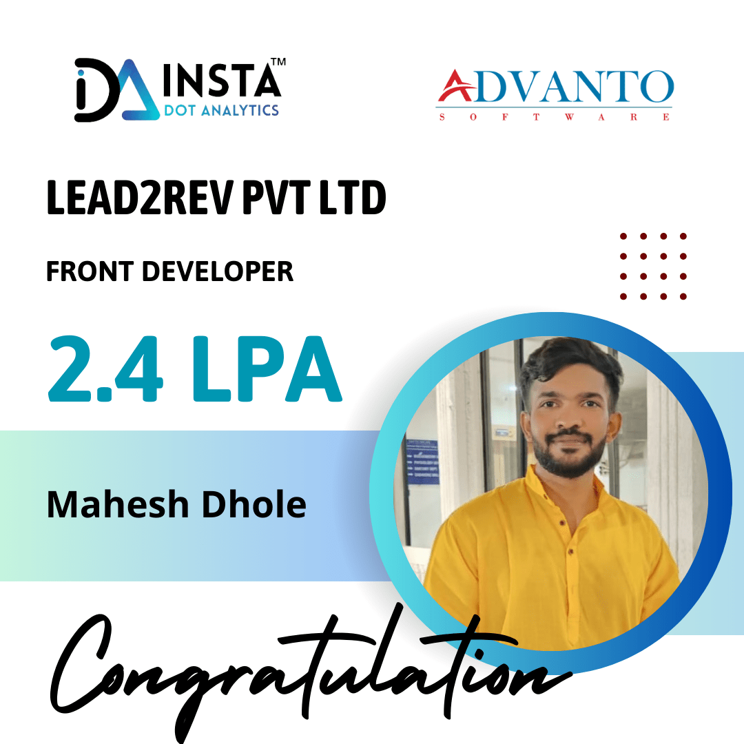 Full-Stack + Python / Java 75 placement student